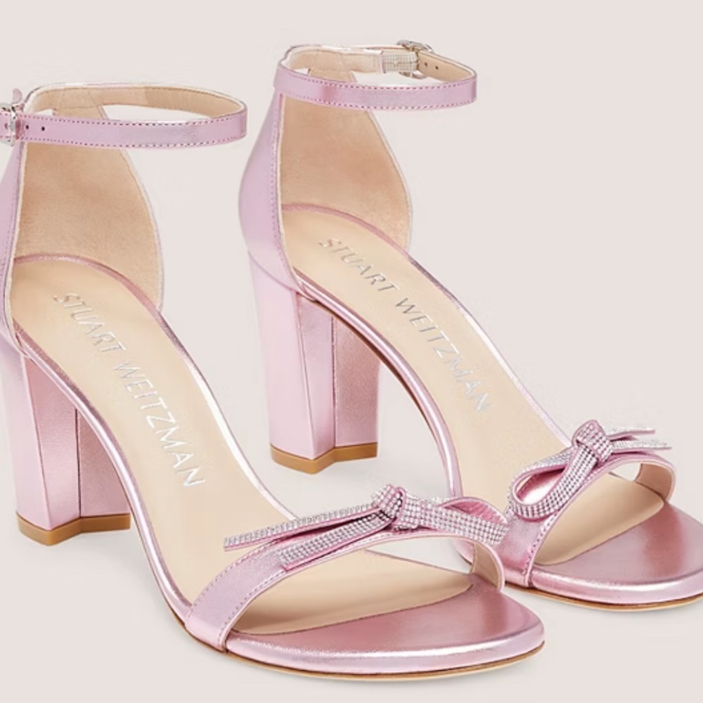 Stuart Weitzman pink heel 6.5 (new, never worn)